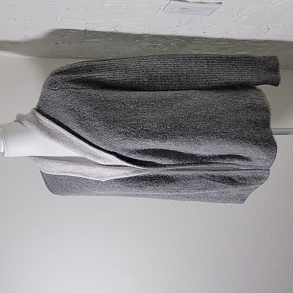 Abercrombie & Fitch Cardigan Sweater Open Front Gray Stretch Soft Cozy Comfy XS - Picture 5 of 14